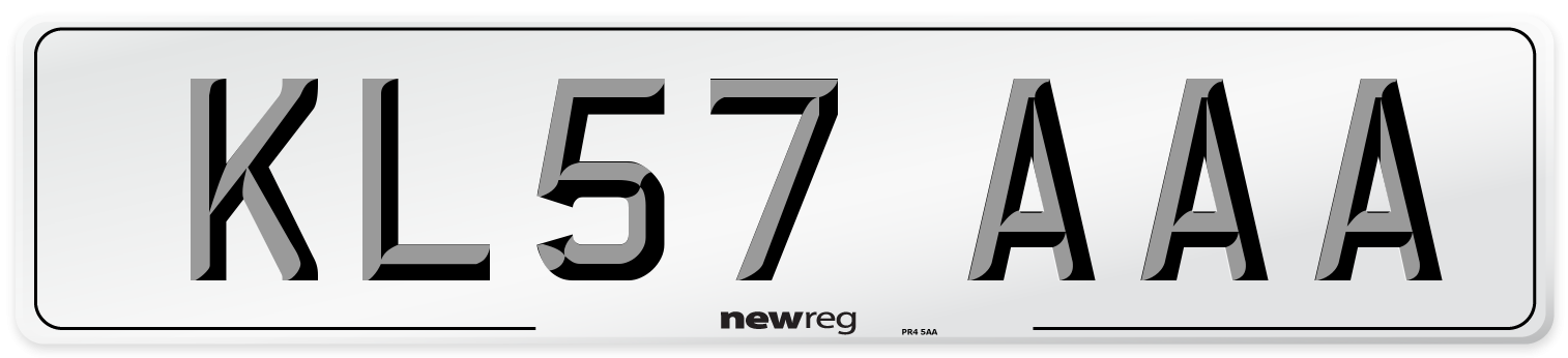 KL57 AAA Number Plate from New Reg